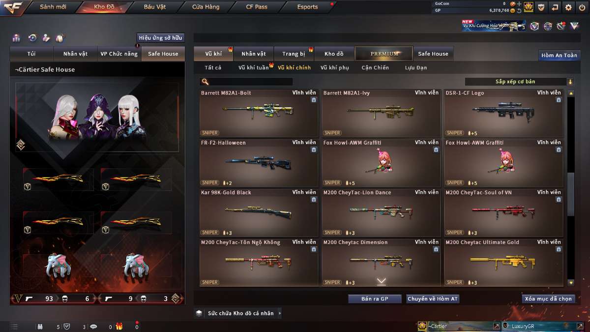 shop acc cf uy tin gia re